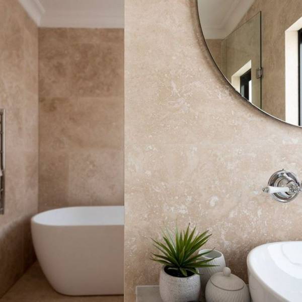 Standard Light Filled Honed Travertine